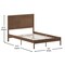 Flash Furniture Brown Full Wooden Platform Bed with Headboard MG09003FB-F-BRN-GG - alternate 10